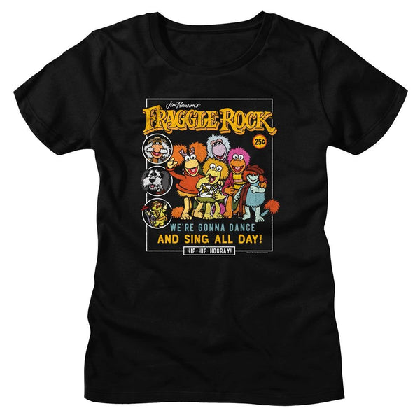 Fraggle Rock - Comic Cover Style Womens T-Shirt - HYPER iCONiC.