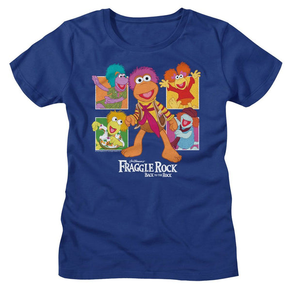 Fraggle Rock - Four Squares Womens T-Shirt - HYPER iCONiC.
