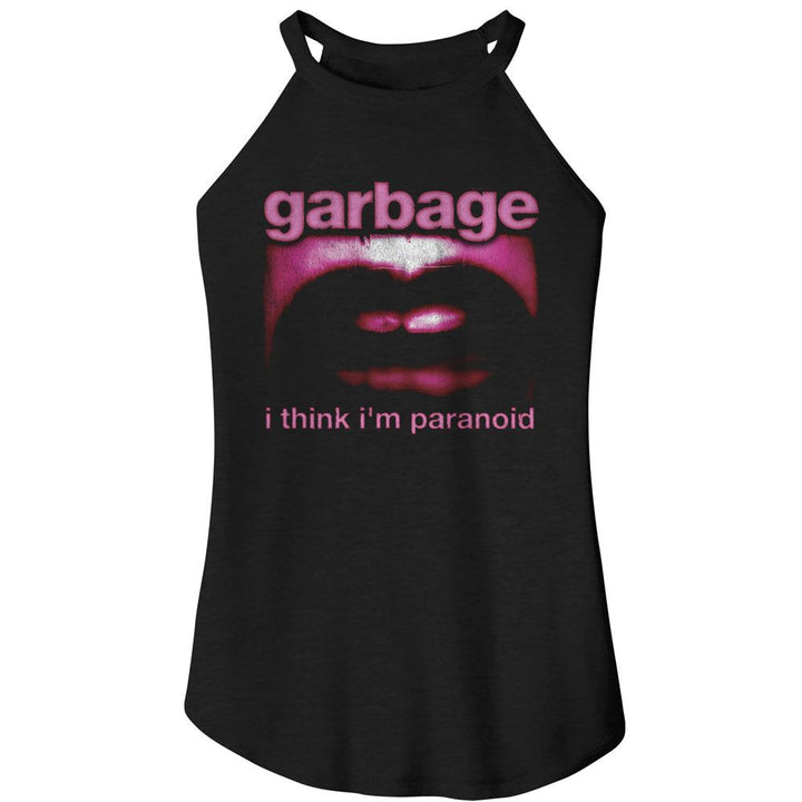 Garbage - Paranoid Mouth Rocker Womens Rocker Tank Top - HYPER iCONiC.