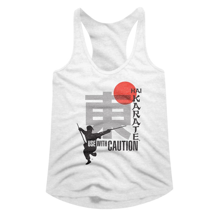 Hai Karate Use With Caution Womens Racerback Tank - HYPER iCONiC