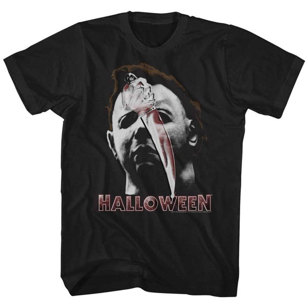Halloween Mask & Knife T-Shirt - HYPER iCONiC