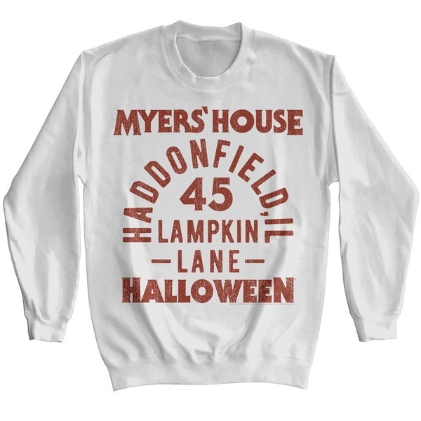 Halloween - Myers House Text Sweatshirt - HYPER iCONiC.