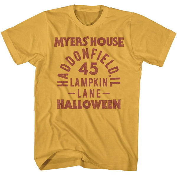 Halloween - Myers House Text T-Shirt - HYPER iCONiC.