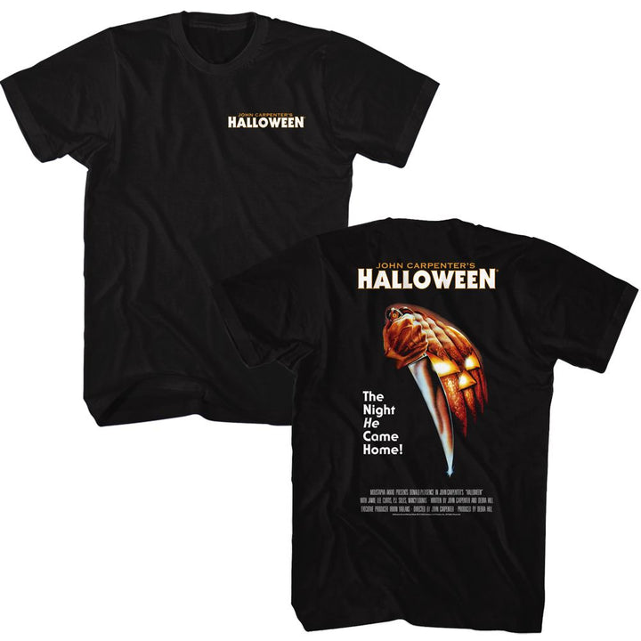 Halloween Poster Chest Hit Boyfriend Tee - HYPER iCONiC.