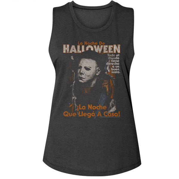 Halloween - Spanish Poster Muscle Womens Muscle Tank Top - HYPER iCONiC.