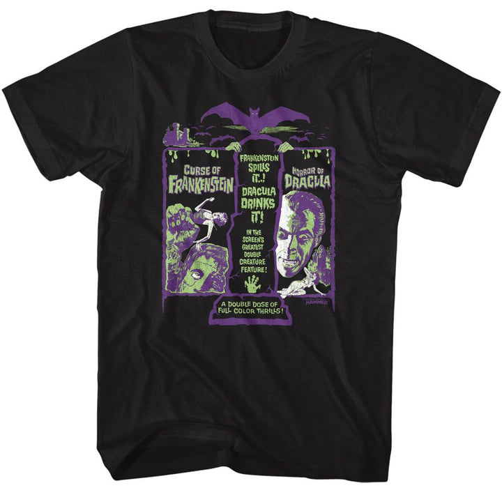 Hammer Horror - Franken Drac Recolor T-Shirt - HYPER iCONiC.