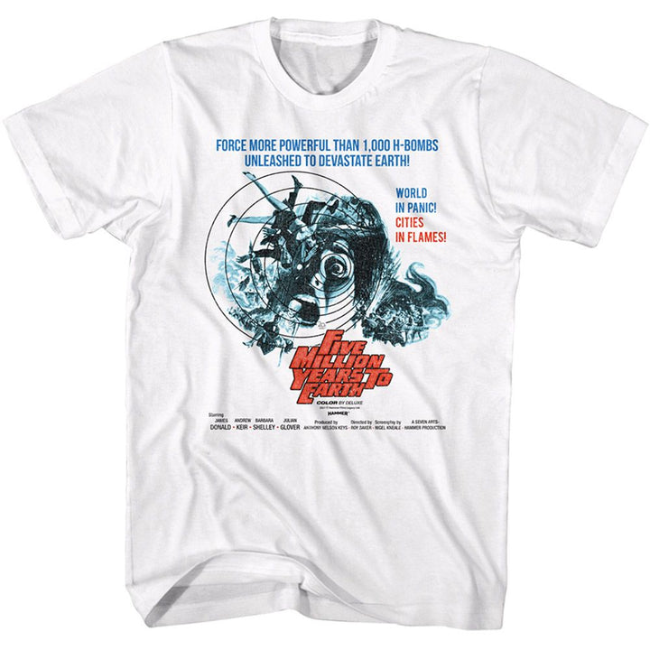 Hammer Horror - Hammer Horror Five Million Years T-Shirt - HYPER iCONiC.