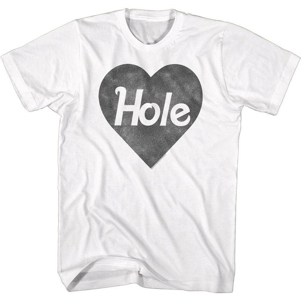 Hole Blk Heart Logo Boyfriend Tee - HYPER iCONiC