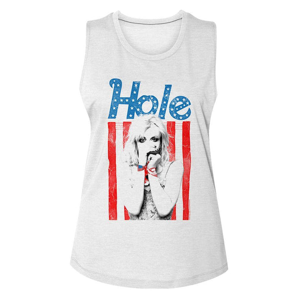 Hole Flag Womens Slub T-Shirt - HYPER iCONiC
