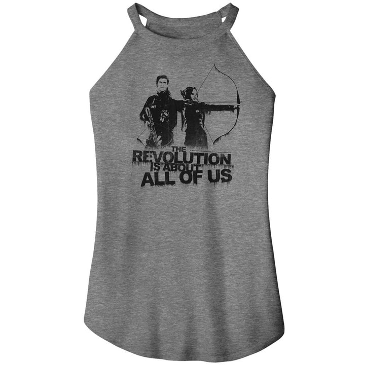 Hunger Games - About All Of Us Rocker Womens Rocker Tank Top - HYPER iCONiC.