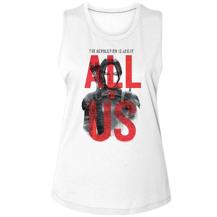 Hunger Games - All Of Us Womens Muscle Tank Top - HYPER iCONiC.