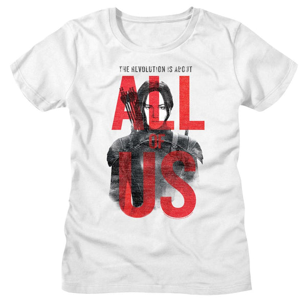 Hunger Games - All Of Us Womens T-Shirt - HYPER iCONiC.