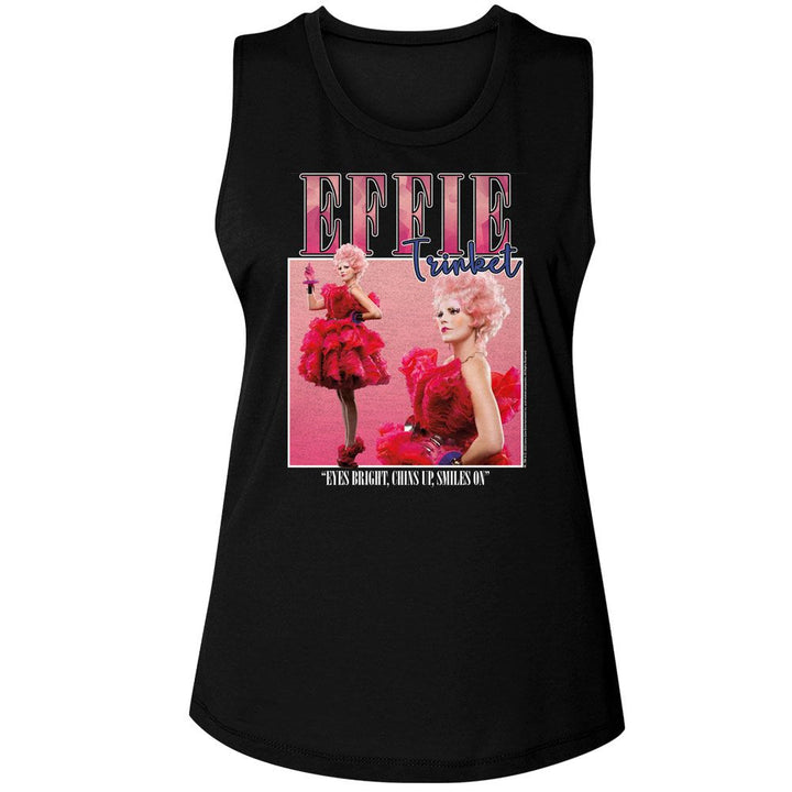 Hunger Games - Effie Trinket Square Womens Muscle Tank Top - HYPER iCONiC.