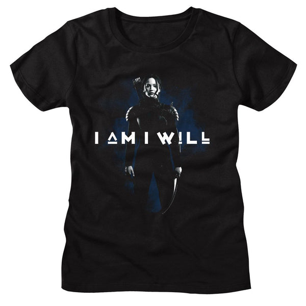 Hunger Games - I Am I Will Womens T-Shirt - HYPER iCONiC.