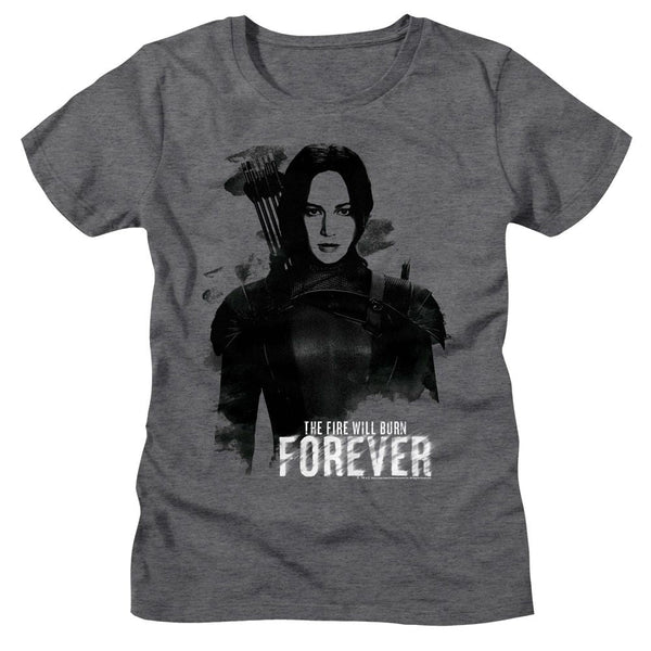 Hunger Games - Katniss Burn Forever Womens T-Shirt - HYPER iCONiC.