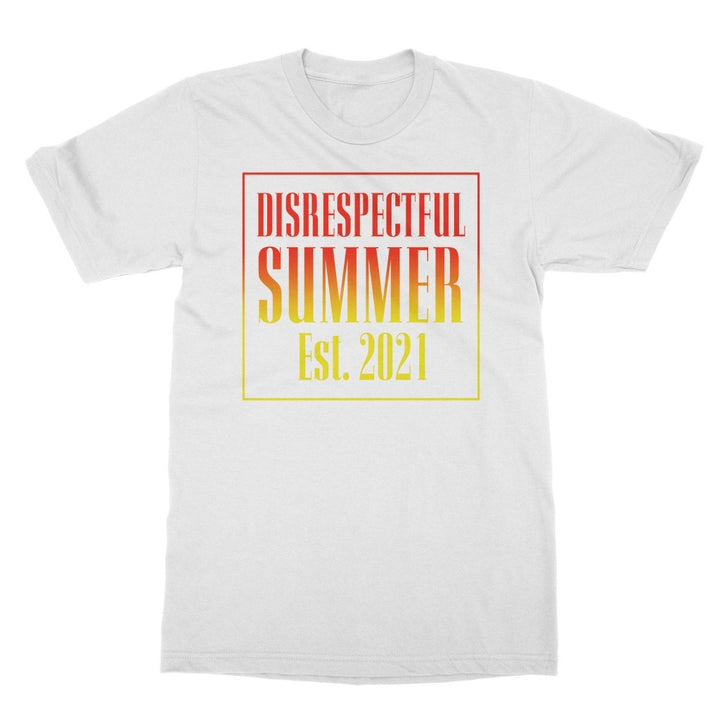 HYPER iCONiC™ Disrespectful Summer - Est 2021 (White) Boyfriend T-Shirt - HYPER iCONiC
