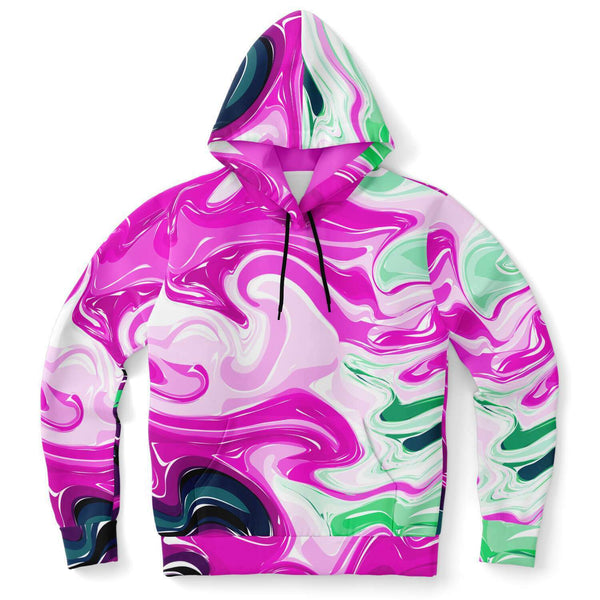 Hyper iCONic Pink / Green Marble Hoodie - HYPER iCONiC.