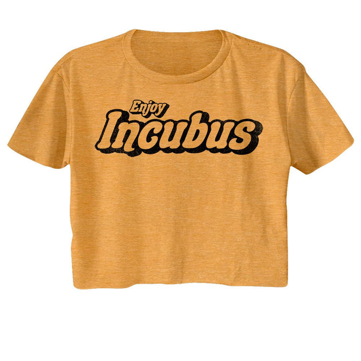 Incubus - Enjoy Inubus Logo Womens Crop Tee - HYPER iCONiC.