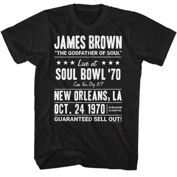 James Brown - Soul Bowl 1970 T-Shirt - HYPER iCONiC.
