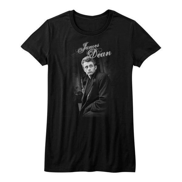 James Dean Dean Leaning Womens T-Shirt - HYPER iCONiC