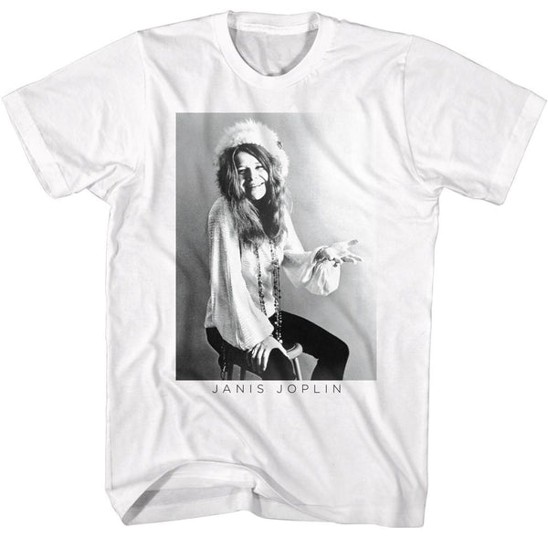 Janis Joplin - BW T-Shirt - HYPER iCONiC.
