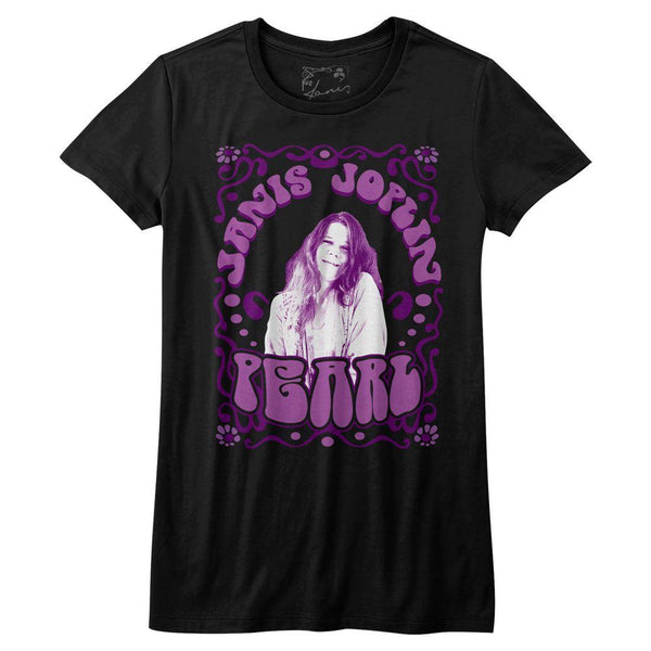 Janis Joplin Pearl Womens T-Shirt - HYPER iCONiC