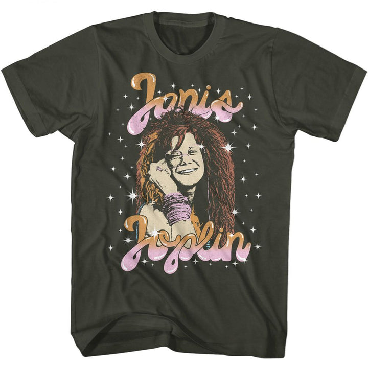 Janis Joplin - Sparkle Boyfriend Tee - HYPER iCONiC.