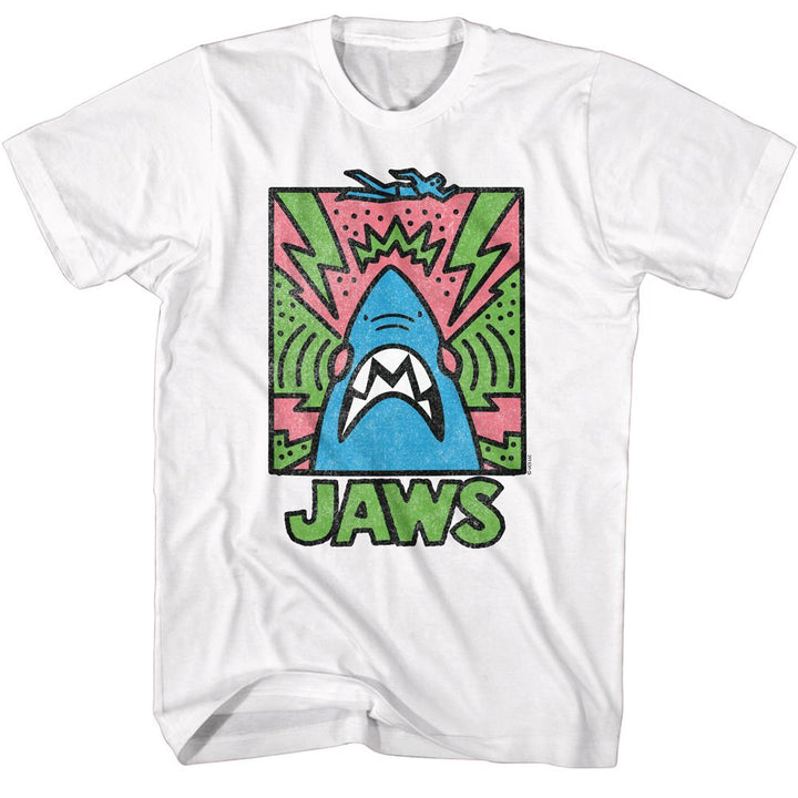 Jaws Abstract Doodle Boyfriend Tee - HYPER iCONiC.