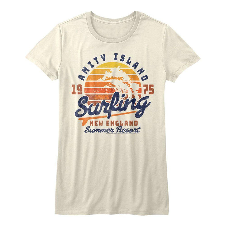 Jaws Amity Surfing Womens T-Shirt - HYPER iCONiC