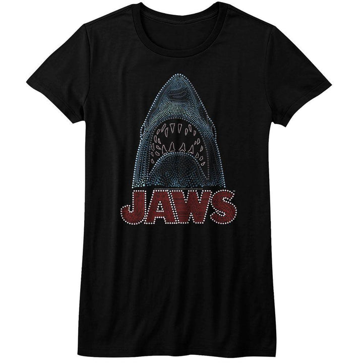 Jaws Be-DaZZled Womens T-Shirt - HYPER iCONiC