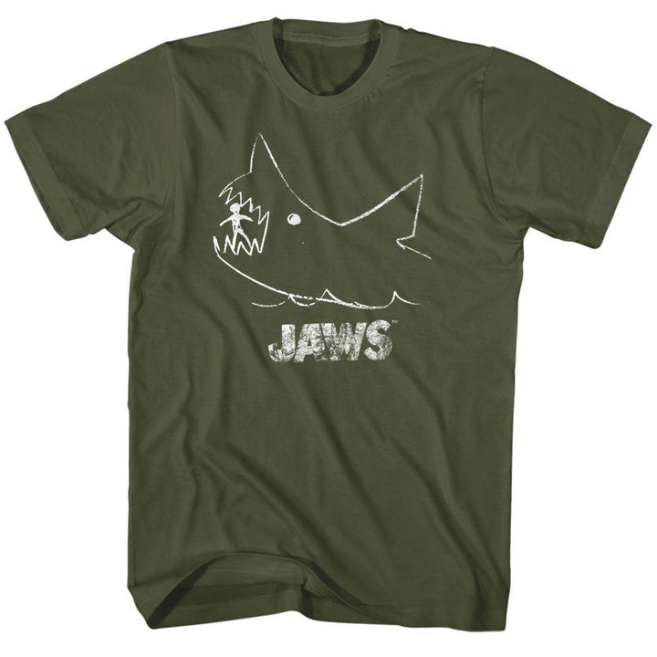 Jaws Chalkboard Boyfriend Tee - HYPER iCONiC