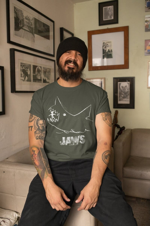 Jaws Chalkboard T-Shirt - HYPER iCONiC