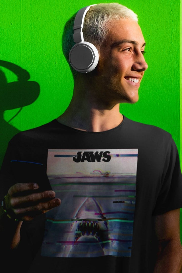 Jaws Glitchy T-Shirt - HYPER iCONiC