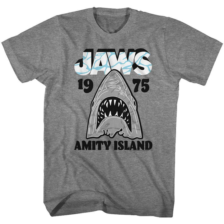 Jaws Gray Wht Big and Tall T-Shirt - HYPER iCONiC.