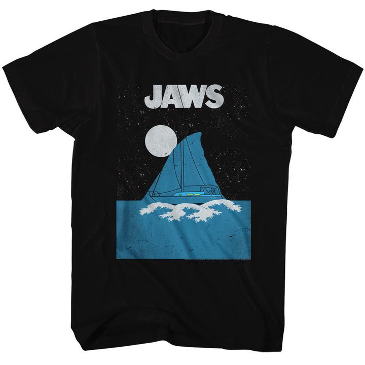 Jaws Jaws Boat Fin T-Shirt - HYPER iCONiC