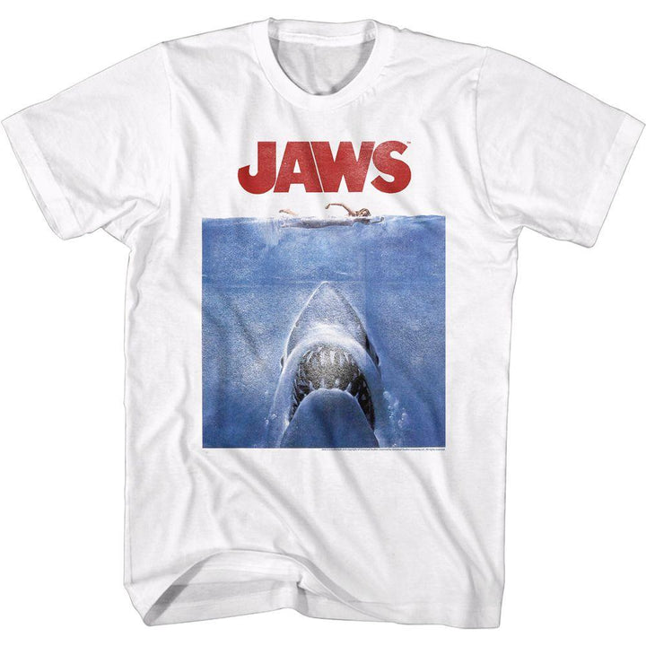 Jaws Poster Blue T-Shirt - HYPER iCONiC
