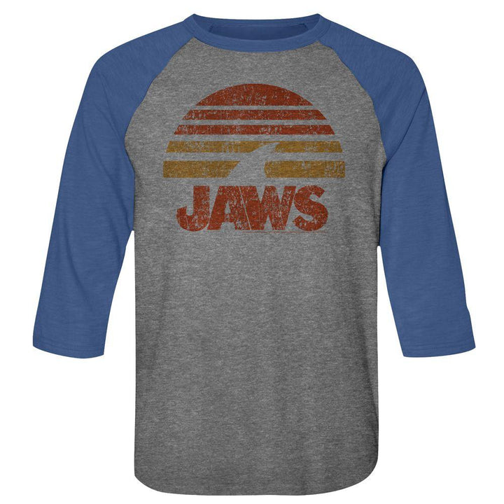 Jaws Shark Sun Baseball Shirt - HYPER iCONiC