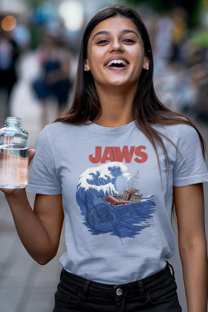 Jaws Shark Swell Boyfriend Tee - HYPER iCONiC