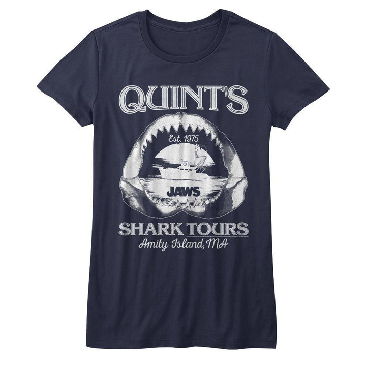Jaws Shark Tours Womens T-Shirt - HYPER iCONiC