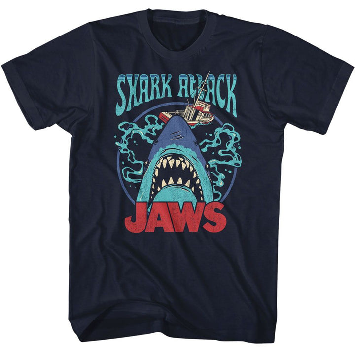 Jaws - Swirly Water Boyfriend Tee - HYPER iCONiC.