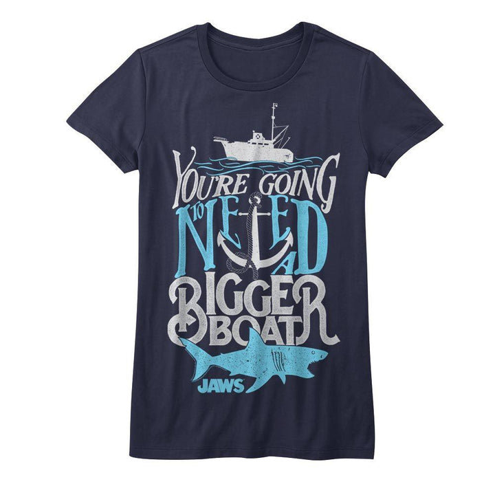 Jaws Typography Womens T-Shirt - HYPER iCONiC