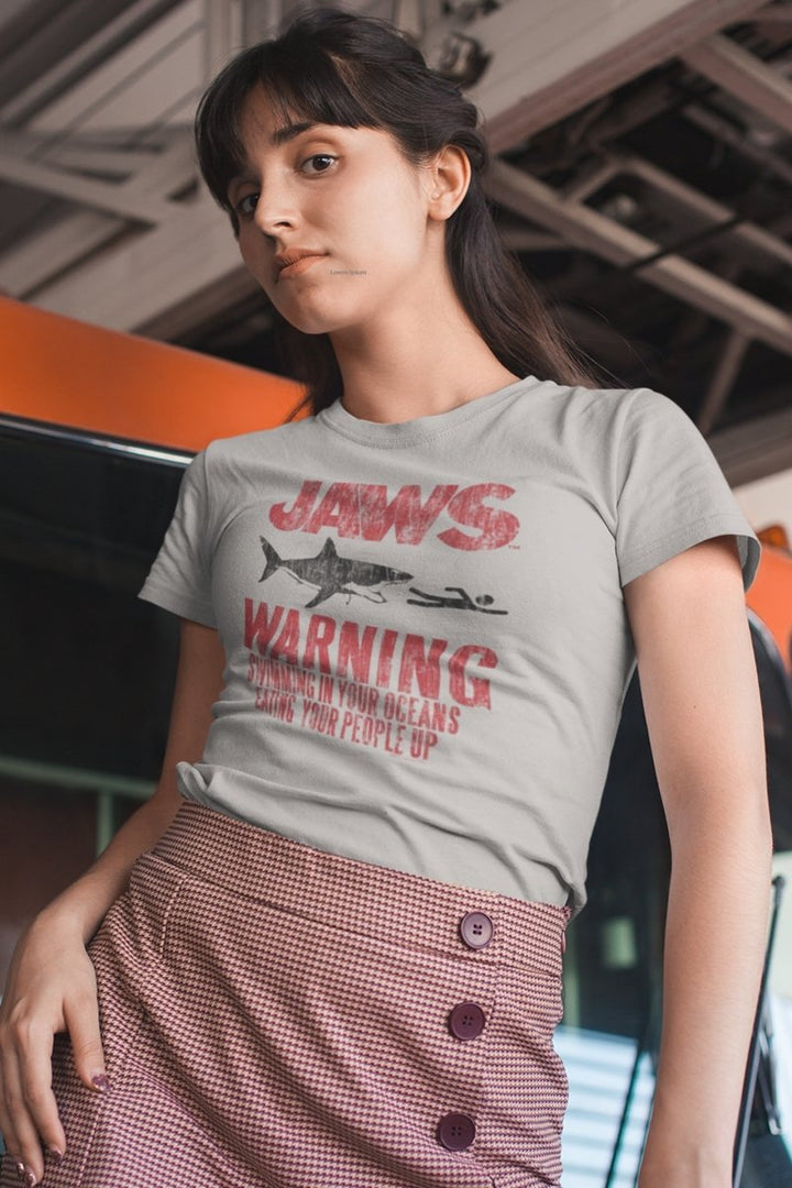 Jaws Warning Boyfriend Tee - HYPER iCONiC