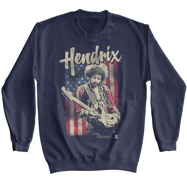 Jimi Hendrix - Flag Sweatshirt - HYPER iCONiC.