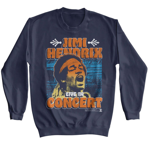 Jimi Hendrix - In Concert Poster Sweatshirt - HYPER iCONiC.