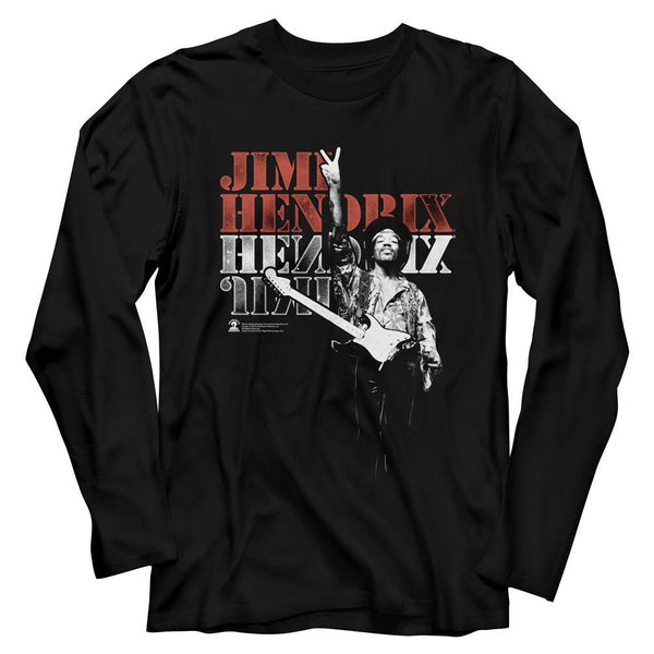 Jimi Hendrix Jimipeace Long Sleeve Boyfriend Tee - HYPER iCONiC