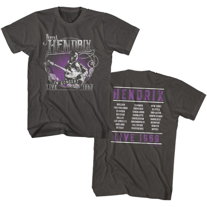 Jimi Hendrix Live 1969 T-Shirt - HYPER iCONiC