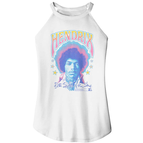 Jimi Hendrix - Pastel Both Sides Rocker Womens Rocker Tank Top - HYPER iCONiC.