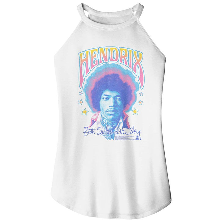 Jimi Hendrix - Pastel Both Sides Rocker Womens Rocker Tank Top - HYPER iCONiC.