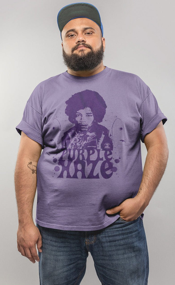 Jimi Hendrix Purple Haze Big and Tall T-Shirt - HYPER iCONiC.