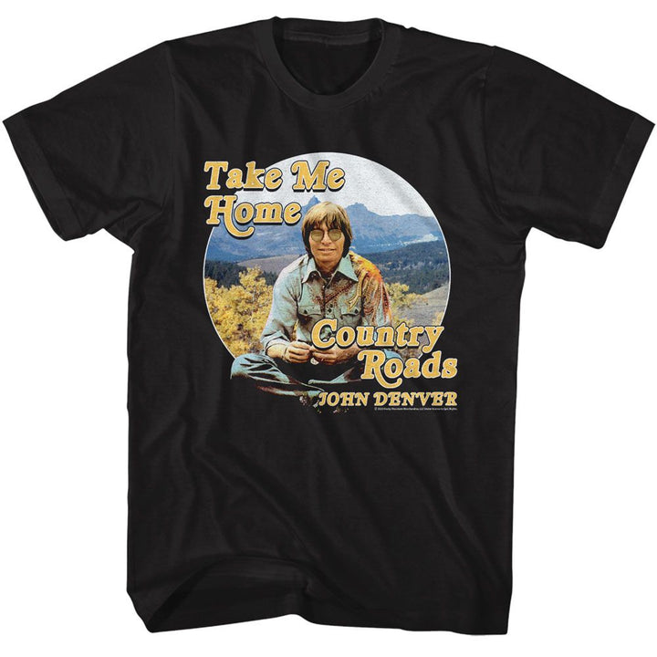 John Denver - Circle Mountain Range Boyfriend Tee - HYPER iCONiC.